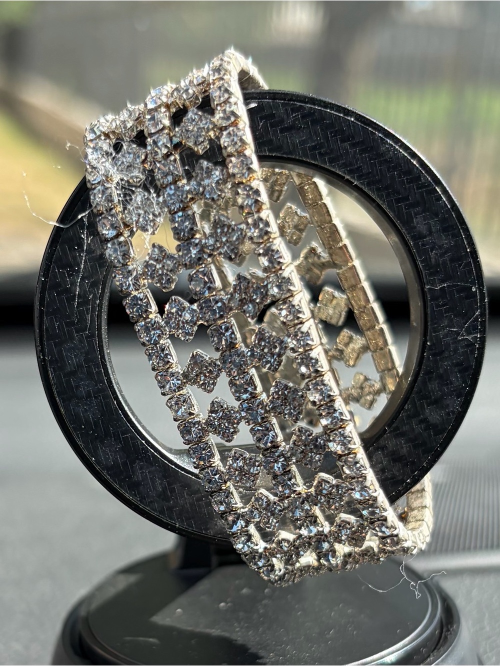 Crystal Pavé Stretch Bracelet - Silver Sparkle